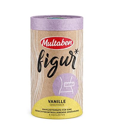 Multaben Diät Shake – proteinreicher Abnehm Shake für eine Eiweiß Diät –Vanille-Geschmack mit Vitaminen und Mineralstoffen – sättigender Diät Drink als hochwertiger Nahrungsersatz - 440g