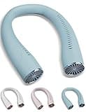 KENSUKA Nackenventilator NF3, Tragbarer Halsventilator mit 4000mAh USB wiederaufladbarem Akku, 3-Geschwindigkeits-einstellbar, 180° biegsam für Sport, Pendeln, Reisen