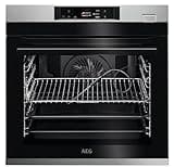 AEG BSE78228BM Dampf-Backofen / Serie 8000 Dampfgaren: 100% Dampf mit automatischem Assistenten / TFT-Full-Touch-Farbdisplay / Dampfreinigung / Kerntemperatursensor / Made in Germany / Schwarz