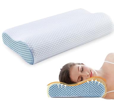 Ecosafeter 2026 Neues Upgrade Hohe Dichte Memory Foam Kissen Kopfkissen Ergonomisches Orthopädisches Schlafkissen für Nacken und Schulterschmerzen Mit Kissenbezug Aus Eisseide Geliefert