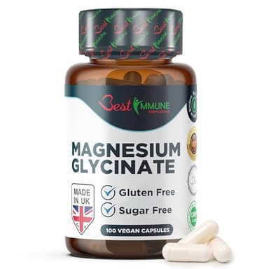 Best Immune Magnesiumglycinat 500 mg Hochdosiertes Magnesium Für Optimale Aufnahme und Bioverfügbarkeit Unterstützt Energie und Wohlbefinden 100 Vegane Kapseln