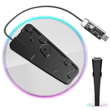 XIONZIJA RGB Vertikaler Standfuß für PS5 Slim und PlayStation 5 Pro-Vertikaler Ständer für PS5 Konsole