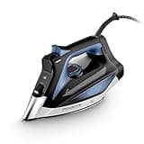 Rowenta Everlast Anticalc Dampfbügeleisen, 2700 W, 45 g/Min. kontinuierliche Dampfabgabe, 220 g/Min. Dampfstoß, Tropfstopp, Antikalk-System, 300 ml Wassertank, schwarz/blau, DW7320