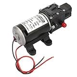 Mikro-Membranpumpe, 24V 100W 8L/M Elektrische Hochdruck-Wasserpumpe Selbstansaugende Pumpe Wasserdruck-Membranpumpe mit Druckschalter für die Fahrzeugreinigung von Industrieanlagen