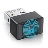CSL - USB Fingerabdrucksensor - unterstützt bis zu 10 IDs - Fingerabdruckleser Fingerprint Key Reader - Windows 8 10 11 Hello - Plug & Play - PC Notebook Laptop Finger Scanner