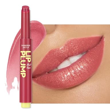 Erinde 2 in 1 Lippenstift & Lip Balm, 24 Stunden Halt Hanganhaltender Lipstick, Wasserfest Feuchtigkeitsspendend Lip Gloss, Pflegender Lippen Makeup Stick Shimmer
