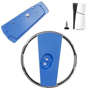 Occtingkind Vertikaler Standfuß für PS5 und PS5 Slim und PS5 Pro,Vertikal Ständer aus ABS Edelstahl, Robuste und stabile Unterstützung für PS5 Konsole Disc und Digital Edition Vertikal Standfuss-Blau