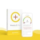 Vitamin D Test Kit von CERASCREEN - Spiegel messen und Bedarf erkennen mit dem Testkit für zu Hause | Zertifiziertes Labor | Konkrete Handlungsempfehlungen und Gesundheitsinformationen