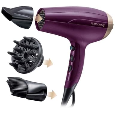 Remington Haartrockner Ionen [leicht & mehr Volumen] Your Style (2300 W, Set inkl. Stylingdüse, Diffusor, Haaransatz-Booster für mehr Volumen, 3 Heiz- & 2 separate Gebläsestufen, Abkühlstufe) D5219
