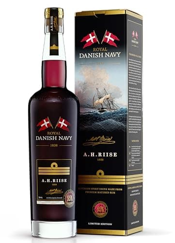 A.H. Riise Royal Danish Navy Strength| Premium Spirituose auf Rumbasis | Kräftiger Geschmack | Subtile, liebliche Noten| 700 ml | 55% Vol.