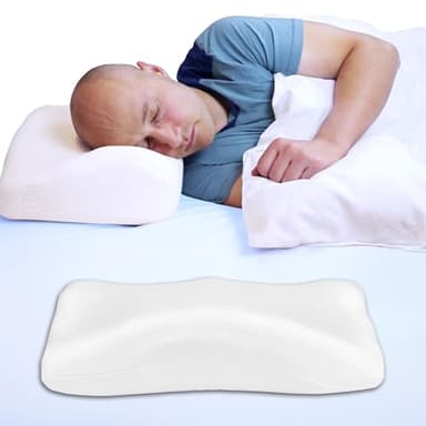 PosiForm High-End Anti-Schnarch-Kissen - sehr guter Liegekomfort - Memoryschaum-Füllung - Kompaktdesign (57,5 cm x 31 cm x13 cm)