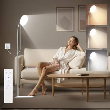 BIAOQINBO Tageslichtlampe – 15000 Lux wie Sonnenlicht, 3 Lichtfarben, Timer & Fernbedienung – für Home-Office, Schlafzimmer und helle Wintertage