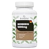 Bandini® Berberin 1040mg rein hochdosiert | 180 vegane Kapseln | Reines Berberin hcl aus Berberis Aristata 97% + Chrom und Schwarzer Pfeffer | Maximale Absorption | Verdauung, Leber, Darmfunktion