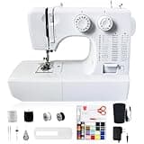 SMOCTAR Nähmaschine für Anfänger,45 Stichprogrammen kleine nähmaschinen Mini Sewing Machine, Elektrische Nähmaschine mit Fußpedal & Nähset