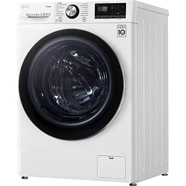 LG Electronics F4WV908P2E Waschmaschine mit AI DD | 8 kg | 1400 U/Min. | Steam | TurboWash 360° | ThinQ | Weiß