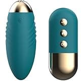 Vibro ei mit fernsteuerung für unterwegs 10 Mini Vibration für frauen vibrator ei 8,5 ⌀3,5cm USB mit fernbedienung leise egg für paare Perfekt Geschenk minivibrator sextoy vibrationseier M98 (Grün)