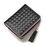 Jocose Moose Damen Geldbörse - Grün - Modernes Kunstleder mit Quaste und RFID-Schutz - 4 Kartenfächer, ID-Fenster, Geldschein- und Münzfach - Perfekt für Damen, Einkaufen, Reisen und Alltag