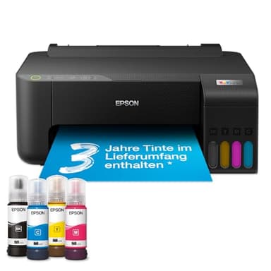 Epson EcoTank ET-1810 A4-Wi-Fi-Tintentankdrucker, mit einem im Lieferumfang enthaltenen Vorrat an Tinten von bis zu 3 Jahren