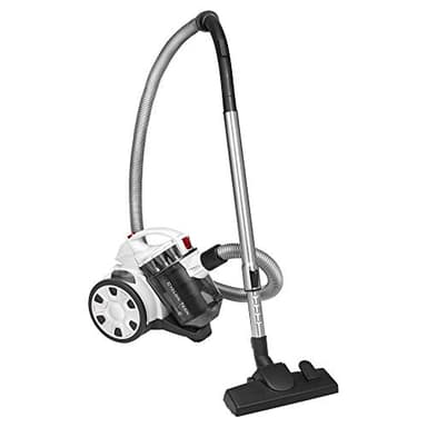 ProfiCare® Staubsauger Beutellos für Parkett, Teppich, Fliesen, 700 Watt Bodenstaubsauger mit HEPA-Filter, Staubsauger ohne Beutel inkl. 3 Bürsten und 4-Fach Mikrofiltersystem, PC-BS 3110, Weiß/Titan