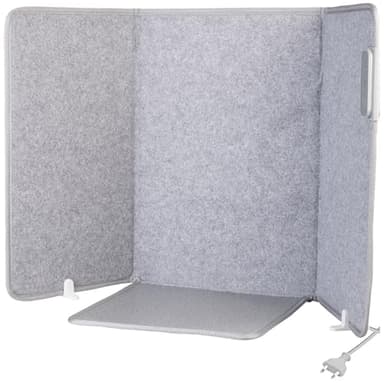 Sichler Haushaltsgeräte Infrarotheizung: Faltbares 2in1-Infrarot-Heizpanel mit Fußmatte, 65 °C, 3 Heizstufen (Schreibtischheizung, Fußheizung, Heizstrahler)