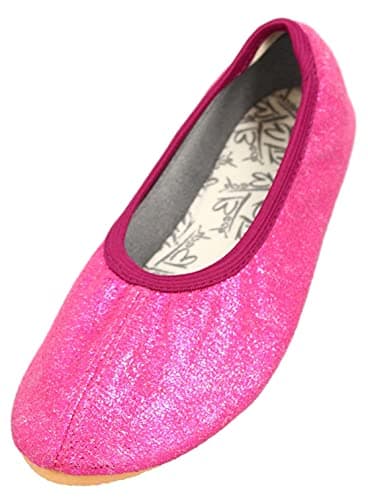 Beck Mädchen Basic Glitzer Gymnastikschuhe, Pink, 30 EU