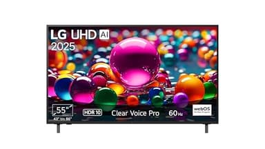 LG 55UA75006LA TV 55 Zoll (139 cm) 4K UHD AI TV (α7 Gen8 4K AI Prozessor, webOS 25, 60Hz) [Modelljahr 2025]