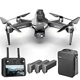 Teeggi KF104 MAX2 Drohne mit Kamera 4K für Erwachsene, Fernsteuerung mit Bildschirm, 6km Kontrollabstand, 3-Achsen Gimbal, 360° Hindernis Vermeidung, Professioneller RC Quadcopter Dron, 3 Batterien