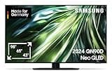 Samsung Neo QLED 4K QN90D Fernseher 43 Zoll, Samsung TV mit Neural Quantum 4K AI Gen2 Prozessor, Quantum-Matrix-Technologie, AI 4K Upscaling, Smart TV, KI TV, GQ43QN90DATXZG, Deutsches Modell [2024]