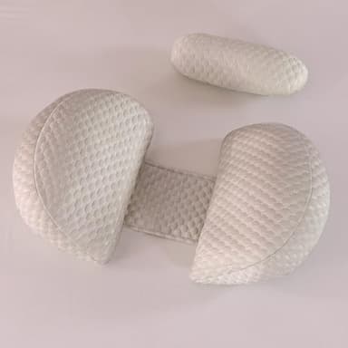 SHANNA Schwangerschaftskissen Einstellbar, Komfortkissen Erwachsene Kühlender & Seidenweicher Bambusbezug, Ganzkörperkissen, Stützkissen Body Pillow, Stillkissen Körperkissen(Khaki & Groß)