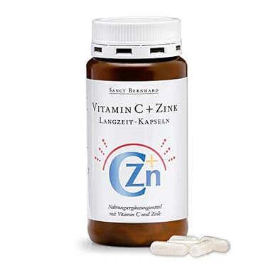 Vitamin C+ Zink Langzeit-Kapseln mit 300 mg Vitamin C und 5mg Zink 180 Kapseln