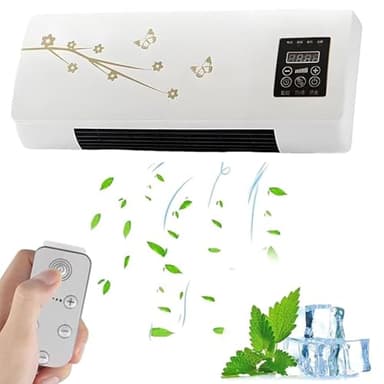 Befoore Klimaanlage, tragbare Klimaanlage Split Max, 2-in-1, leise, schnelle natürliche Wind-/Heizung for Räume, kanallose Klimaanlagen zur Wandmontage for Schlafzimmer und Wohnzimmer(A)