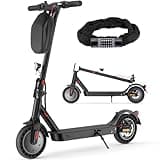 E Scooter mit Straßenzulassung, 10 Zoll, Max 40km Reichweite 20km/h, Komfortable Stoßdämpfung, Elektro Scooter bis 120kg, APP-Verbindung, LED-Display, Duales Bremssystem Elektroroller für Erwachsene