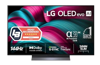 LG 48" OLED evo C5 4K TV – 144Hz, Dolby Vision IQ, webOS 25, HDMI 2.1, KI-Prozessor, Dolby Atmos