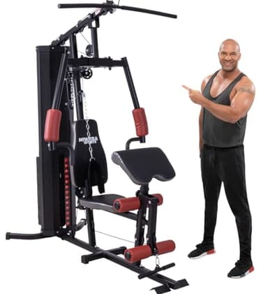 Miweba Sports Kraftstation MK500 | 60 kg Gewichte - Fitnessgeräte für Zuhause - Fitness - Heimtrainer - Bauchtrainer - Hometrainer - Butterfly - Bodybuilding - Krafttraining - Homegym - Fitnessstation