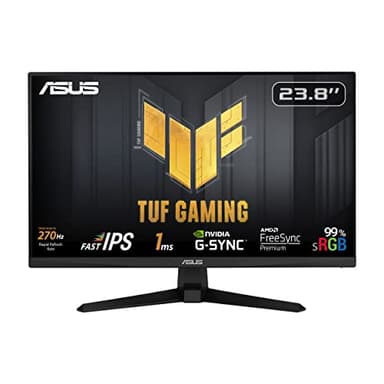 ASUS TUF Gaming VG249QM1A - 24 Zoll Full HD Monitor - 270 Hz, 1ms GtG, G-Sync kompatibel FreeSync Premium - Fast-IPS Panel, 16:9, 1920x1080, DisplayPort, HDMI, schwarz