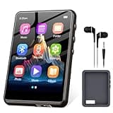 128GB MP3 Player Bluetooth 5.3, ZAQE 2.4" Full Touchscreen Tragbarer Sport MP3 Player,Eingebaute High-Definition-Lautsprecher, UKW-Radio, Aufnahme, Line-Eingang, HiFi-Sound,SD-Karte bis zu 512GB