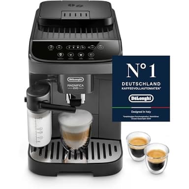 De’Longhi Magnifica Start - Perfetto Kaffeevollautomat mit LatteCrema-Milchaufschäumer, 4 One-Touch-Getränke, Cappuccino, Espresso Kaffeemaschine, Soft-Touch-Bedienfeld, Dunkelgrau (ECAM292.52.GB)