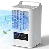 OMISOON Mobile Klimaanlage 800ml, 4 in1 Mobiles Klimagerät, 120° Oszillation, 3 Lüftergeschwindigkeiten, 2 Nebelmodi, Mini Klimaanlage mit Griff, Tragbarer Luftkühler Geeignet für Schlafzimmer, Büro