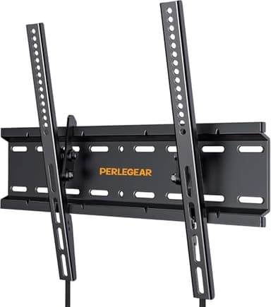 Perlegear TV Wandhalterung, Wandhalterung Fernseher für 26-60 Zoll TVs bis zu 52kg, Neigbare Fernseher Halterung TV Halterung 55 Zoll, Max. Vesa 400x400mm, für LCD/LED/Plasma