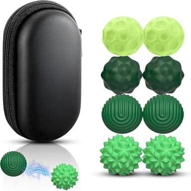 JoyJoyful 8 Stück Magnetkugeln Fidget Toys Erwachsene, Magnetische Kugeln Sensorik Spielzeug, Stress Bälle Mit Silikonhülle, Autismus Antistress Spielzeug Sensory Toys Elastisch Sensorischer Ball