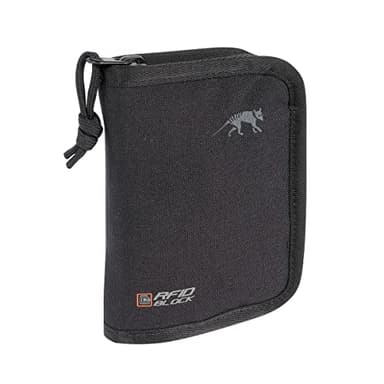 Tasmanian Tiger Geldbeutel TT Wallet RFID B TÜV geprüfte Brieftasche Ausleseschutz Geldbörse NFC Auslesesicher Portemonnaie Kreditkarten-Tasche, Black