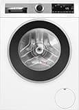 BOSCH WNG24441 Waschtrockner Serie 6, Frontlader mit 9-6kg Fassungsvermögen, 1400 UpM, EcoSilence Drive, Fleckenautomatik, Iron Assist, SpeedPerfect, AutoDry, Weiß, 60cm