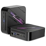Blackview MP100 Mini PC Gaming AMD Ryzen 7 5825U(8C/16T,bis zu 4.5 GHz), LPDDR4 16GB RAM 512GB NVME PCIe3.0 SSD,WiFi6/USB 3.2 * 2/4K UHD/RGB Lights/Type C 3.0 * 2/BT 5.2