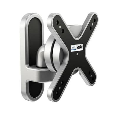 RICOO Monitor Halterung mit TÜV Wandhalterung Bildschirmhalterung Monitorhalterung für 13-32 Zoll Flach Monitorarm Schwenkbar Neigbar S1911 Computer Curved PC Bildschirm Wand-Halter VESA 75 & 100 mm