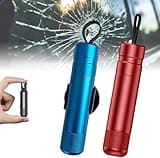Safe Pro X FüR Autoscheiben, Safe Pro X Auto Car, Safepro X Car Emergency Hammer & Belt Cutter For Car Windows, Compatible With All Vehicles (Blau+Rot)