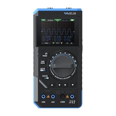 DEWIN DST-210 Handheld Oszilloskop, 3-in-1 Digital Oszilloskop Multimeter Signalgenerator 10 MHz Bandbreite 19999 Zählungen 48 MSa/s