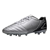 DREAM PAIRS Herren Fußballschuhe Professionelle Trainingsschuhe Stollen Spikes Cleats Outdoor Sport Football Schuhe,Size 39,Silber/Schwarz,SUPERFLIGHT-1