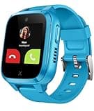 XPLORA Kidzi - Telefon Uhr für Kinder (mit SIM-Karte) 4G, Anrufe, Nachrichten, Schulmodus, SOS-Funktion, GPS, Kamera, Schrittzähler - inkl kostenlosem Tarif-Vertrag für 3 Mon. (BLAU)
