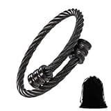 Crainoc Titaniumion Osimium Armreif, Lymphdrainage Magnetarmbänder mit 1 Samttasche, Verstellbares Öffnungs Design Lymphdrainage Armband für Männer und Frauen