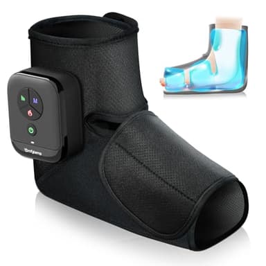 Comfytemp Kabelloses Fußmassagegerät Luftkompression Massage mit 2500mAh Akku,Fußsohlenheizung mit DIY für Knöchel,Ferse,Sohle,Fußrücken für beide Füße（1 Stück） Geschenke Mütter, Frauen, Mama, Papa